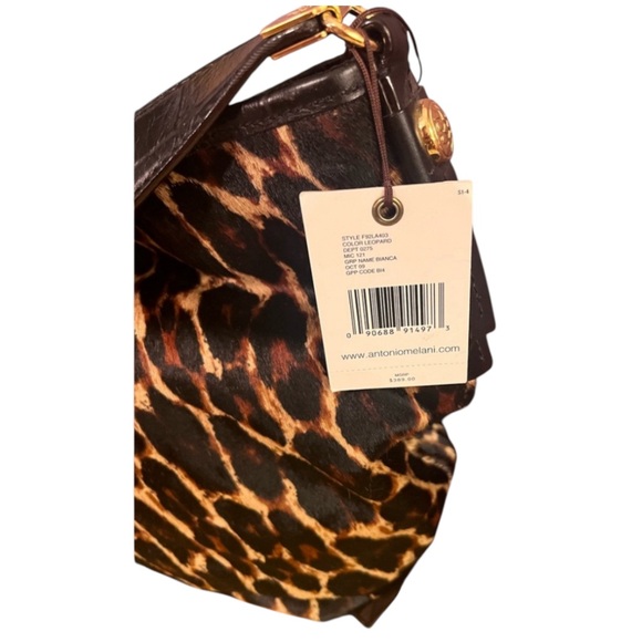 Antonio Melanie Leopard Print Calf Hair Purse - Picture 7 of 11